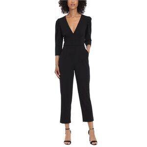 Donna Morgan Womens Plain Jumpsuit, Black, NWT